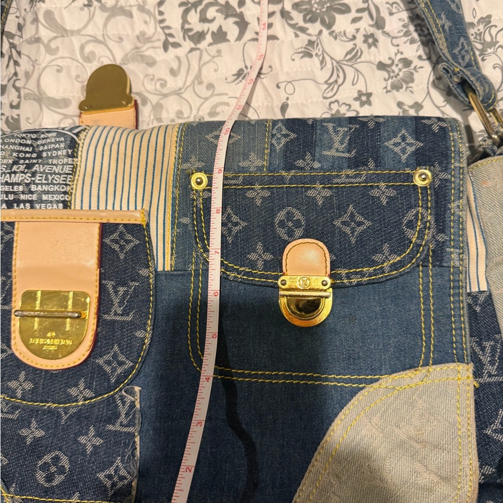 Louis Vuitton Denim Patchwork Shoulder Bag - Picture 2 of 15